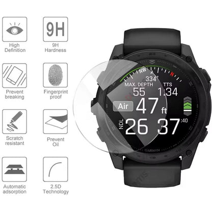 Pack of 2 Garmin Tactix 8 47mm watch screen protectors from That Watch Shop, durable protective film for Garmin Tactix 8.