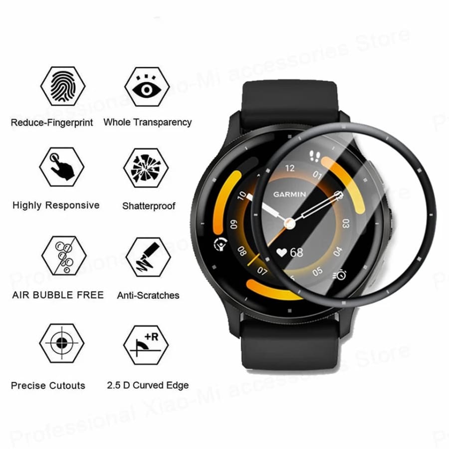 Garmin Venu 3 watch screen protector from That Watch Shop, clear protective cover for smartwatch display.