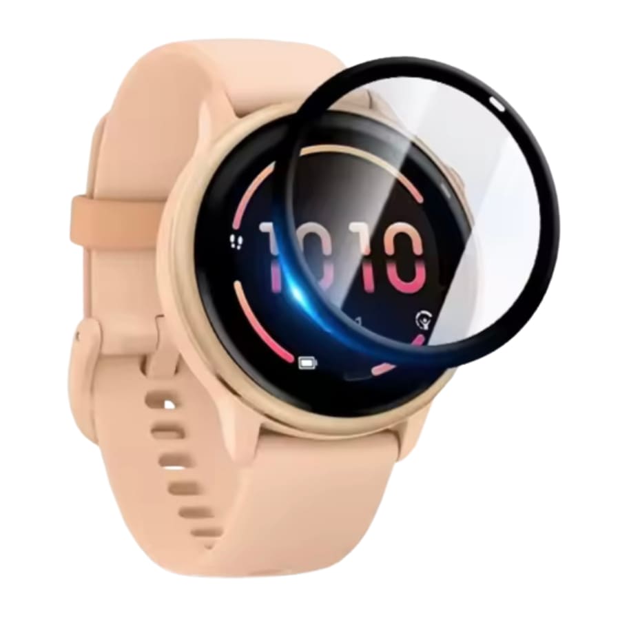 Pack of two Garmin Vivoactive 6 screen protectors by That Watch Shop, clear watch screen guards for added protection.