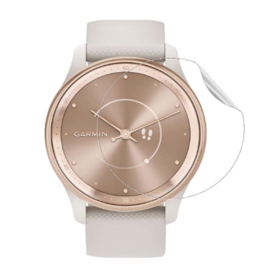 Hydrogel screen protectors for Garmin Vivomove Trend watch, pack of 6, providing durable, clear protection for smartwatch screens.
