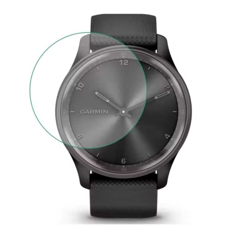 Hydrogel screen protectors for Garmin Vivomove Trend, pack of 6, clear watch screen protectors by That Watch Shop.