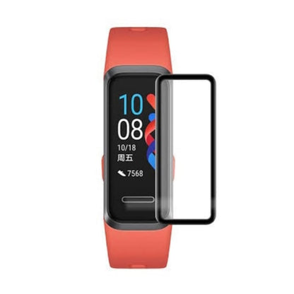 Pack of two Huawei Band 4 Pro screen protectors by That Watch Shop, clear watch screen protectors for Huawei fitness band.
