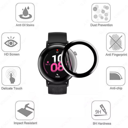 Pack of two Huawei GT 2 42mm watch screen protectors from That Watch Shop, clear and durable protector for smartwatch screen.