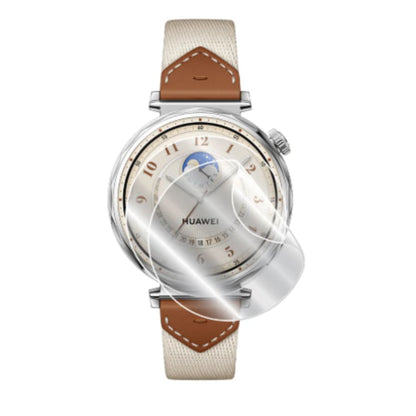 Hydrogel screen protectors for Huawei GT5 41mm smartwatch, pack of 6, clear and flexible protective film for watch screens.