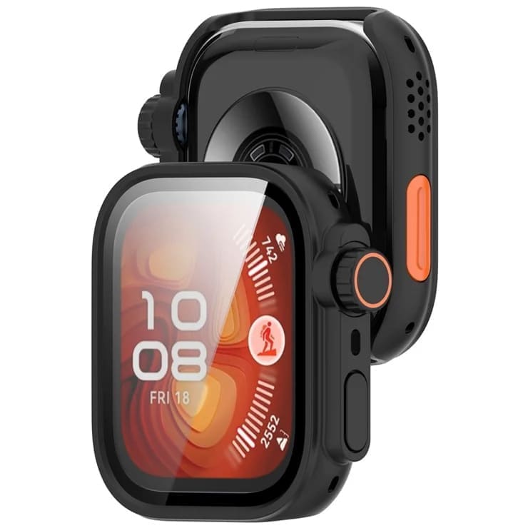 Black protective case for Huawei Watch Fit 4 Pro, designed to safeguard the watch screen from scratches and impacts.