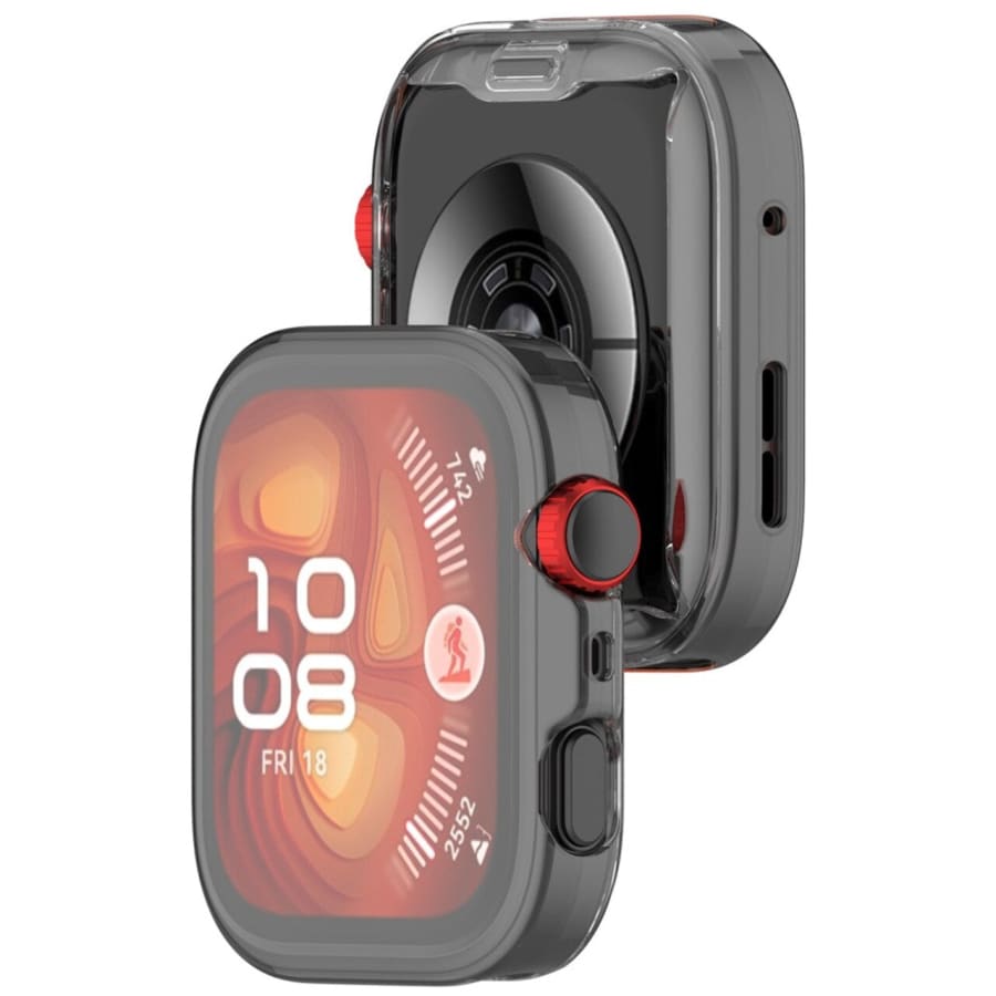 Clear protective case for Huawei Watch Fit 4 by That Watch Shop, designed to shield the watch screen from scratches and impacts.