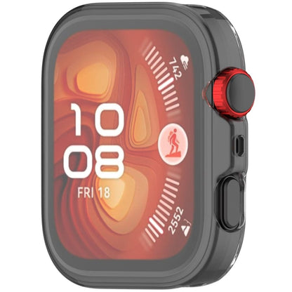 Clear protective case for Huawei Watch Fit 4, designed by That Watch Shop, showing a transparent cover fitting the smartwatch screen.