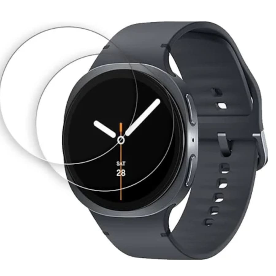 Clear screen protector for Samsung Galaxy Watch 8 (44mm), designed to protect the watch face from scratches and damage.