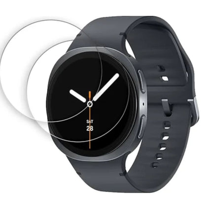 Clear screen protector for Samsung Galaxy Watch 8 (44mm), designed to protect the watch face from scratches and damage.