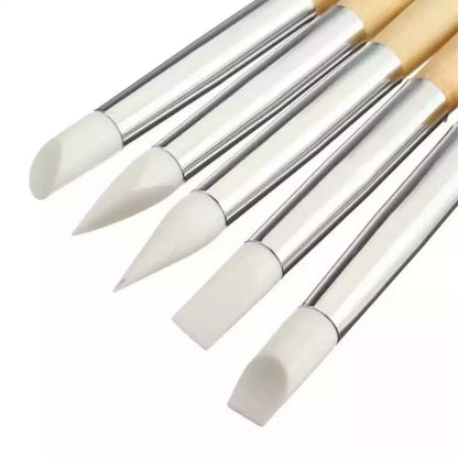 Set of five silicone watch cleaning pens from That Watch Shop, ideal for detailed watch maintenance and gentle cleaning.