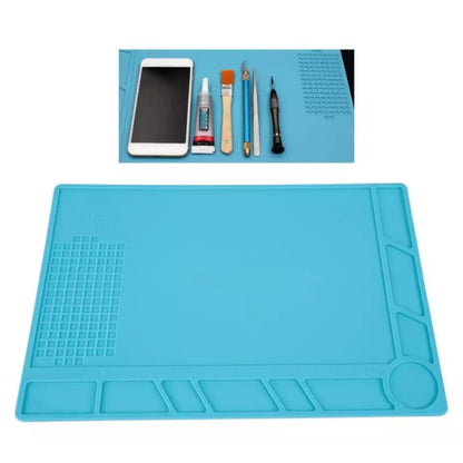 Electronics repair mat for watch tools with a soft, non-slip surface, branded by That Watch Shop, designed for watch repair and maintenance.