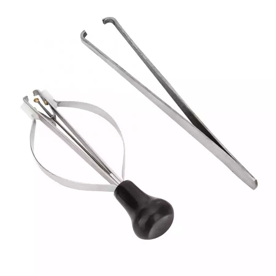 Watch hand removal and fitment tool from That Watch Shop, designed for precise watch hand adjustments and repairs.