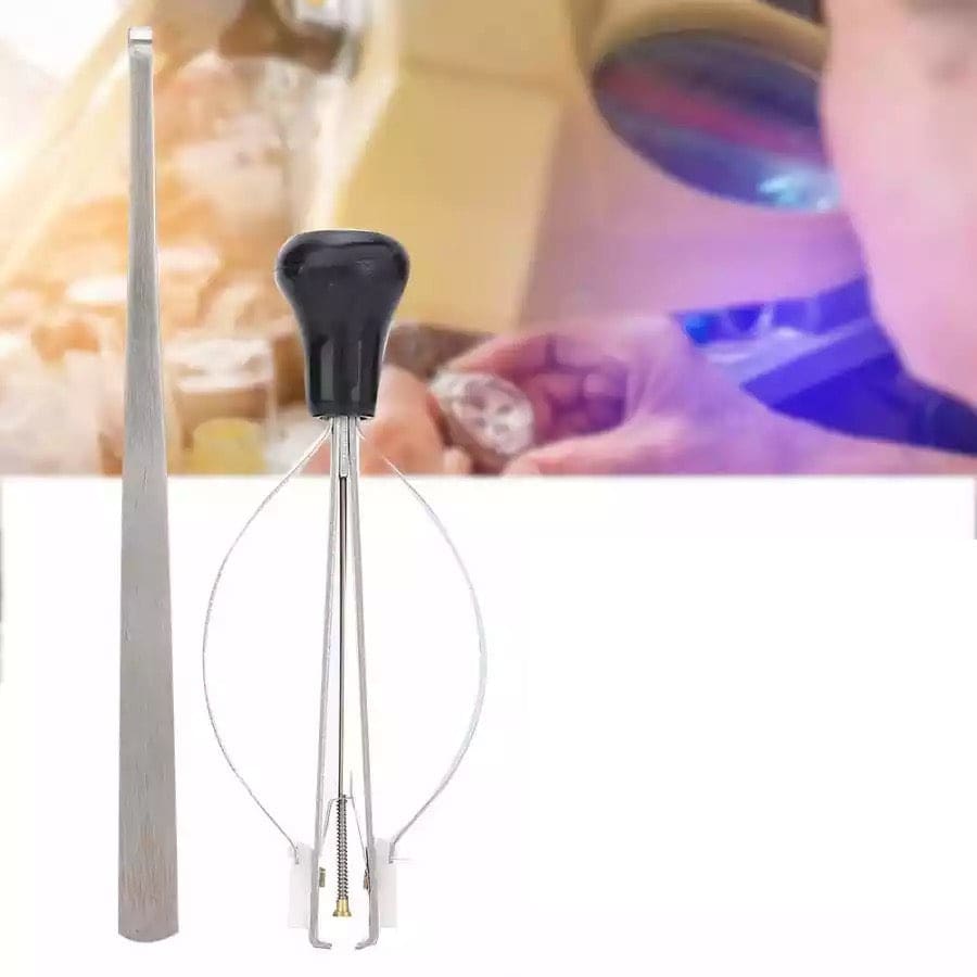 Watch hand removal and fitment tool from That Watch Shop, featuring precise tips for watch hand adjustments and repairs.