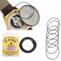 Close-up of 0.7mm watch O-rings for waterproof watches, used as part of watch repair tools from That Watch Shop.