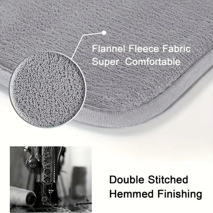 Thick Absorbent Bathroom Mat – Non-Slip Solid Colour Floor & Door Mat (5 colours available) Habicare