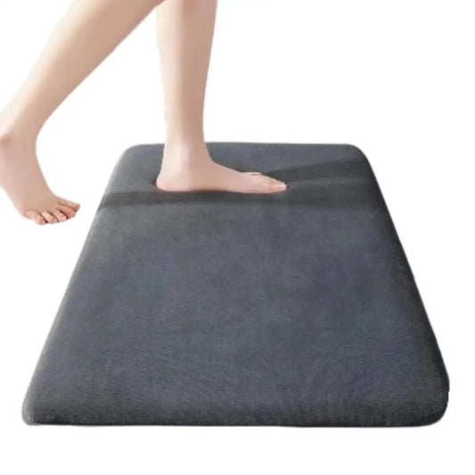 Thick Absorbent Bathroom Mat – Non-Slip Solid Colour Floor & Door Mat (5 colours available) Habicare