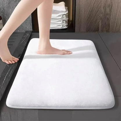 Thick Absorbent Bathroom Mat – Non-Slip Solid Colour Floor & Door Mat (5 colours available) Habicare