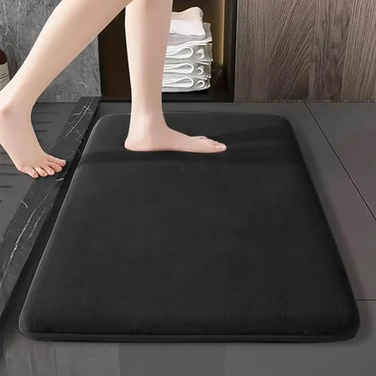 Thick Absorbent Bathroom Mat – Non-Slip Solid Colour Floor & Door Mat (5 colours available) Habicare