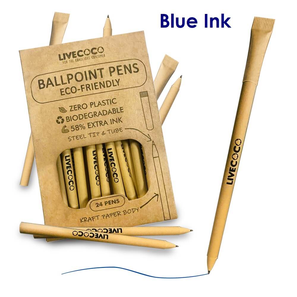 Paper Ballpoint Pens - 24 Pack-5