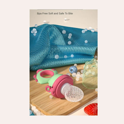 Fruit Food Feeder with Twist Top - Safe Self-Feeding & Teething