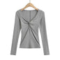 Twisted Allure French Crop Top