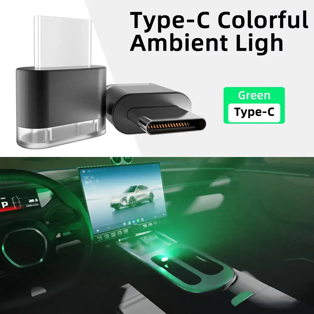 Type-C LED Car Interior Ambient Light (7 colours available) Habicare
