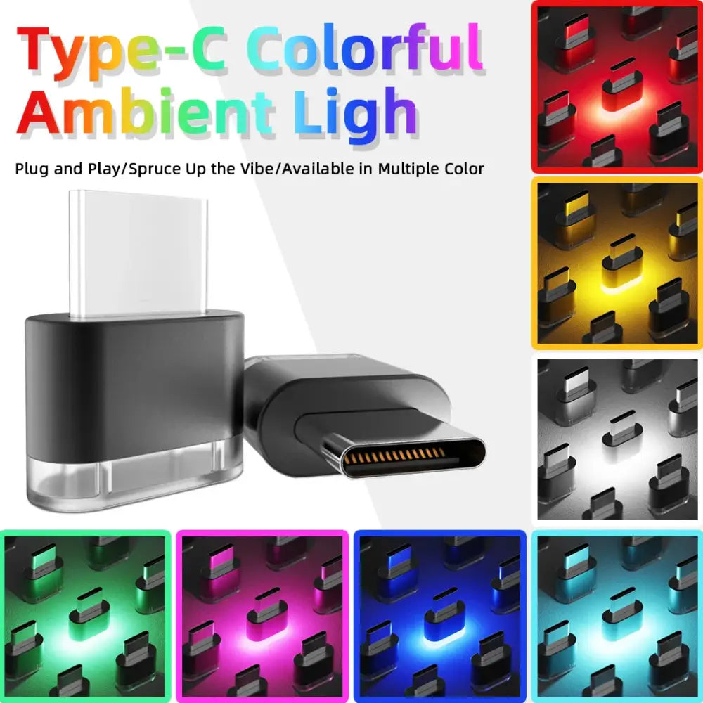 Type-C LED Car Interior Ambient Light (7 colours available) Habicare