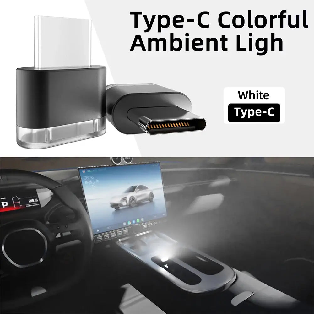 Type-C LED Car Interior Ambient Light (7 colours available) Habicare