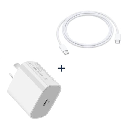 Type C to Type C Charger Cable (1m) & Wall Plug (NZ/AUS) 9eight5