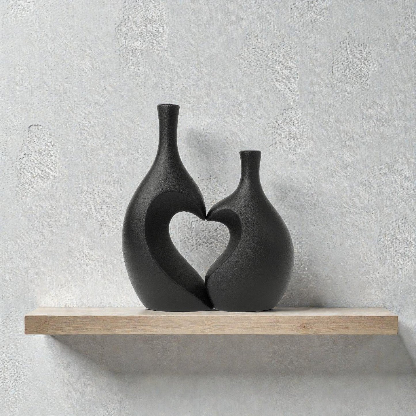 Frankly Cotton Heart Unity Ceramic Vase Pair Nest & Stem Homewares