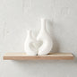 Frankly Cotton Heart Unity Ceramic Vase Pair Nest & Stem Homewares