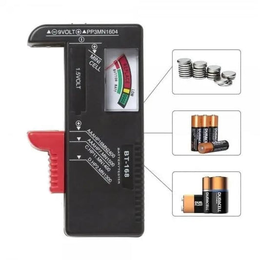 Universal Battery Tester For AA, 9V, Button Type Batteries 9eight5