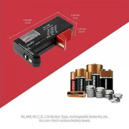 Universal Battery Tester For AA, 9V, Button Type Batteries 9eight5
