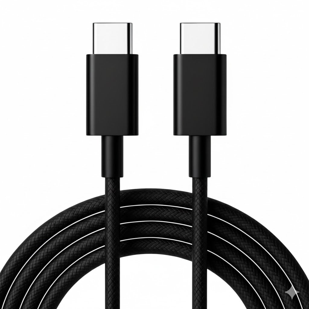 USB-C to USB-C Charger Cable for OnePlus Phones (Black) 1m 9eight5