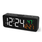 USB Digital Alarm Clock – TEMP & Date Display with 5-Level Brightness Habicare