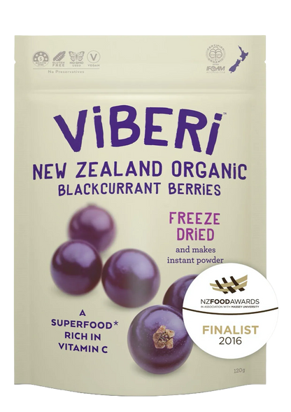 Freeze Dried Organic Blackcurrants 120g