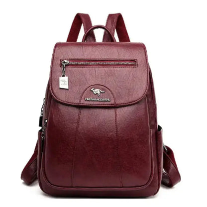 Vintage Soft Leather Backpack for Women Habicare