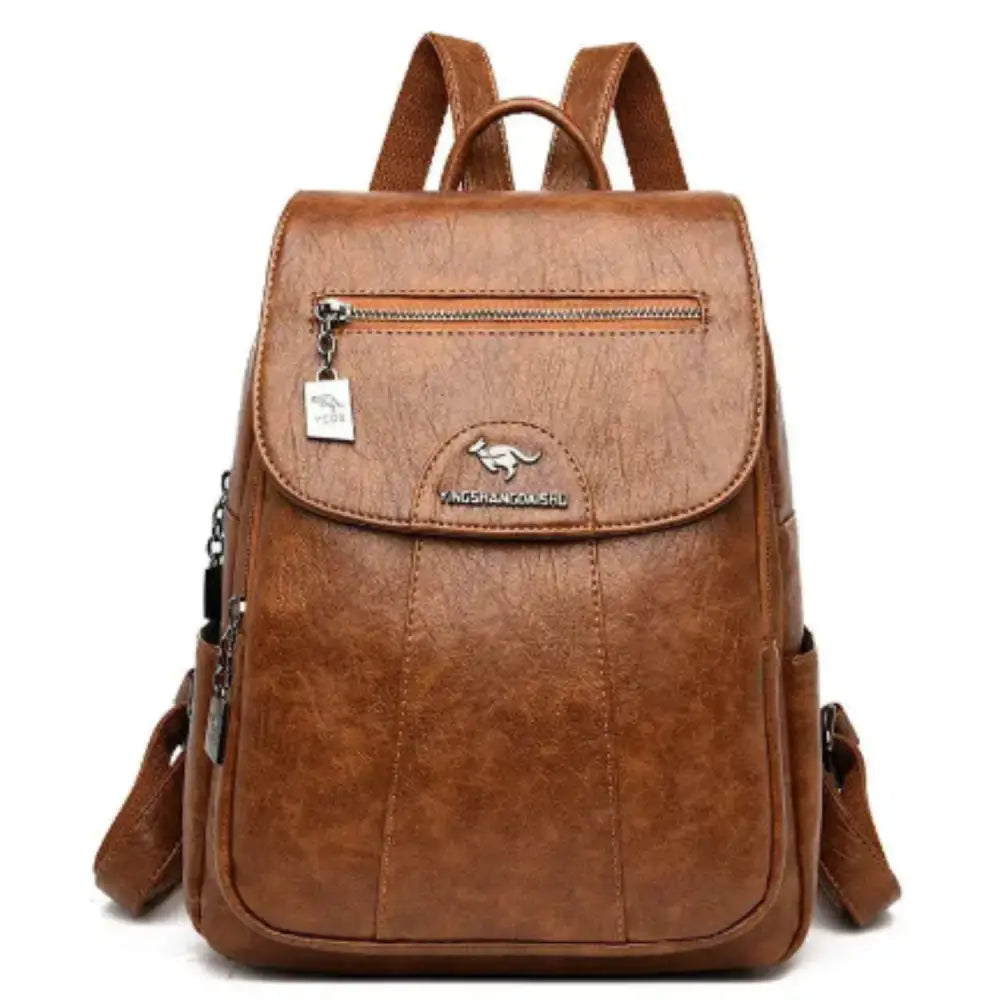 Vintage Soft Leather Backpack for Women Habicare