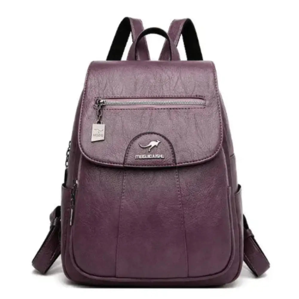 Vintage Soft Leather Backpack for Women Habicare