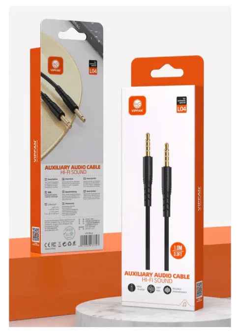 VipFan Premium Aux Cable 1 Meter L04
