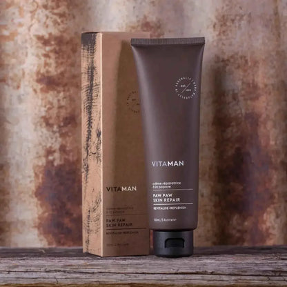 VITAMAN Australia Paw Paw Skin Repair Creme 100ml for body, moisturizing and soothing damaged skin with natural ingredients.