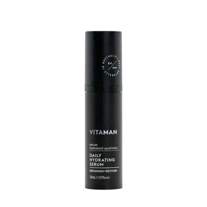 VITAMAN Australia Daily Hydrating Serum in 30ml bottle, face skincare product for moisture and hydration.