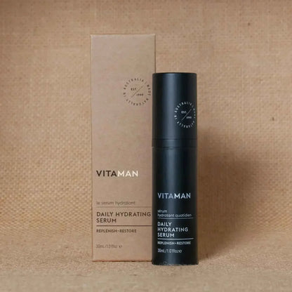 VITAMAN Australia Daily Hydrating Serum for face, 30ml bottle, lightweight moisturizer for skin hydration and refreshment