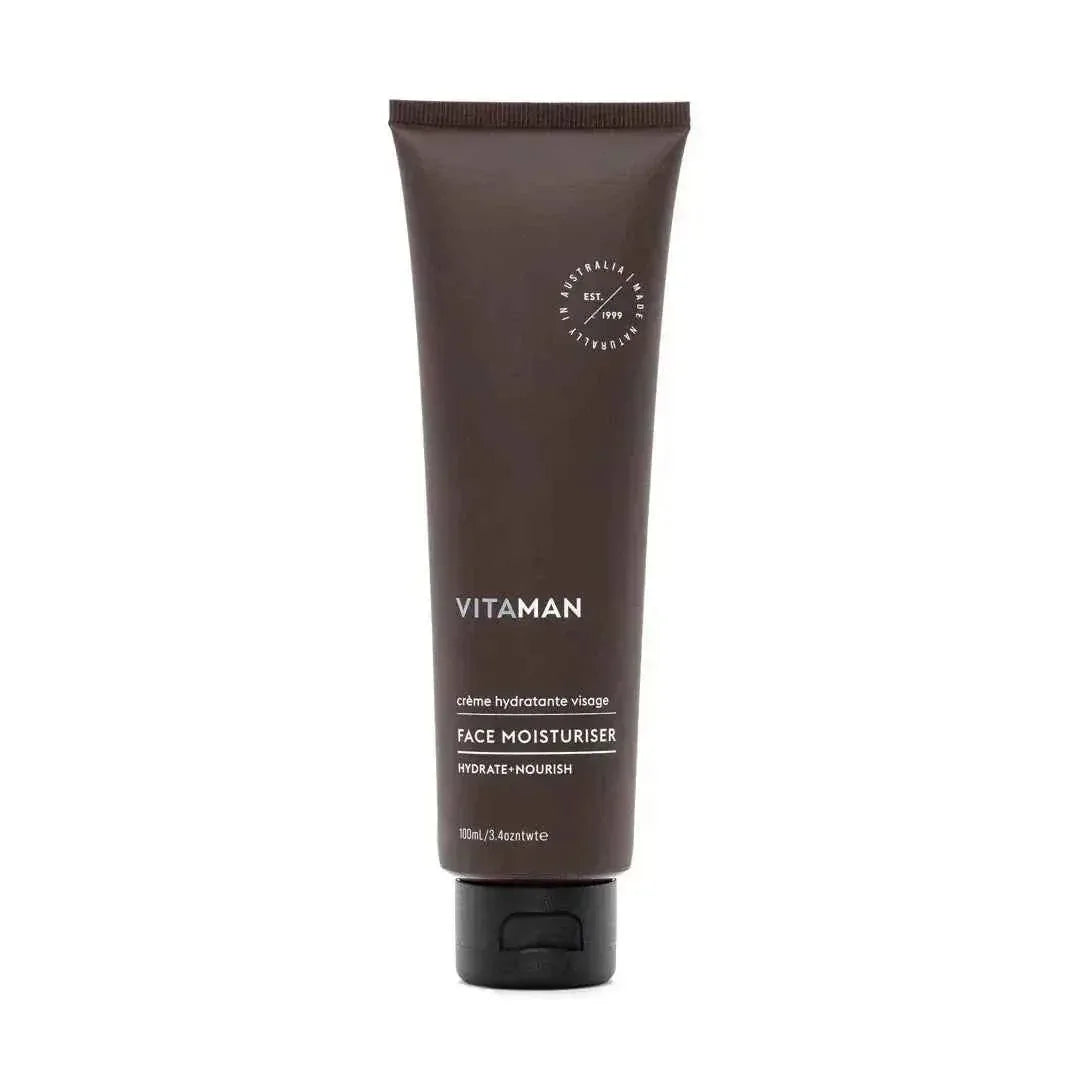 VITAMAN Australia face moisturizer in a 100ml bottle, hydrating and nourishing skincare for healthy, refreshed skin.