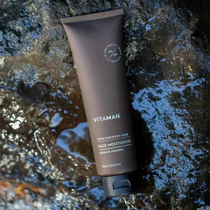 VITAMAN Australia face moisturizer in a 100ml pump bottle, suitable for daily skincare and hydration.