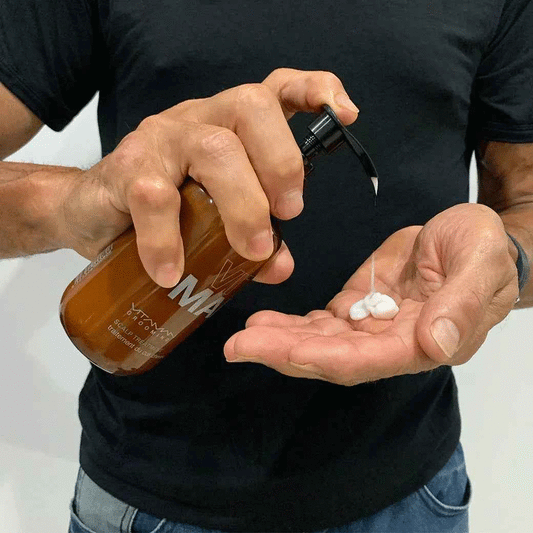 VITAMAN Australia hair scalp treatment bottle, 250ml, with a clean, professional label and a pump dispenser for scalp care.