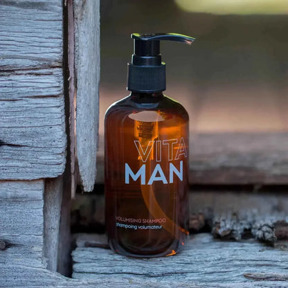 VITAMAN Australia volumizing shampoo in 250ml bottle, designed to add fullness and thickness to hair.