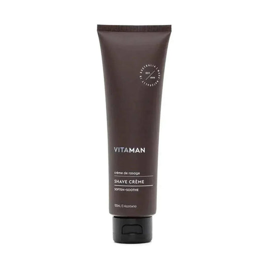VITAMAN Australia shave cream in a 150ml tube, designed for beard and facial hair care, with a smooth, creamy texture.