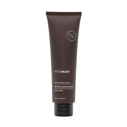 VITAMAN Australia men's after shave balm in a sleek jar, designed to soothe and moisturize skin after shaving.