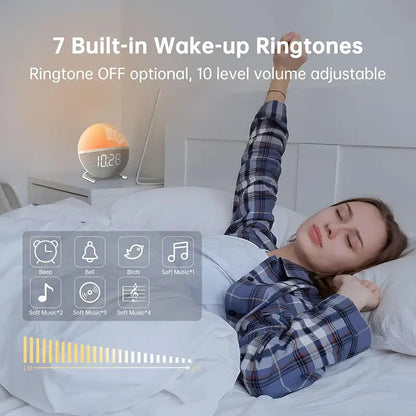 Wake-Up Light Sunrise Alarm Clock Habicare